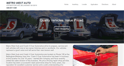Desktop Screenshot of metrowestauto.com